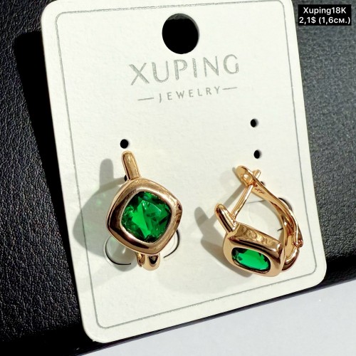 Сережки Xuping18К 20386 (1.6см)